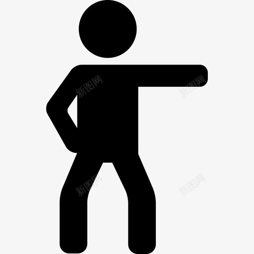 锻炼右臂人动作图标svg_新图网 https://ixintu.com 人 动作 锻炼右臂