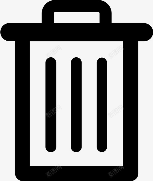 垃圾桶删除杀手用户界面图标svg_新图网 https://ixintu.com 删除 垃圾桶 杀手用户界面图标