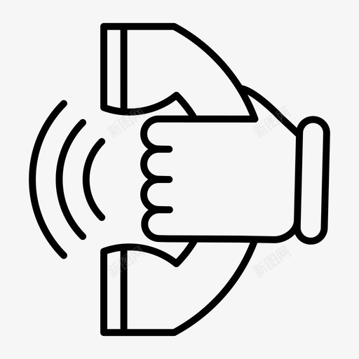 语音通话通讯联系人图标svg_新图网 https://ixintu.com 信号 技术 联系人 语音通话 通讯 通讯大纲