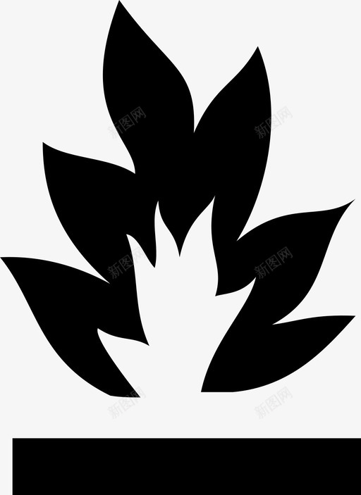 着火燃烧危险图标svg_新图网 https://ixintu.com 危险 火焰 燃烧 着火