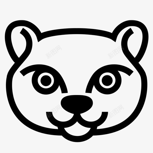 猫鼬脸食肉动物侏儒猫鼬图标svg_新图网 https://ixintu.com 侏儒猫鼬 捕食者 猫鼬脸 食肉动物