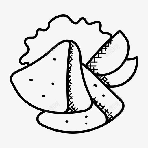 玉米饼薯条垃圾食品玉米饼零食图标svg_新图网 https://ixintu.com 垃圾食品 玉米饼薯条 玉米饼零食 食品和饮料涂鸦图标