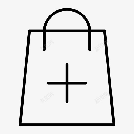 添加产品包购买图标svg_新图网 https://ixintu.com 产品促销 包 添加产品 购买 购物