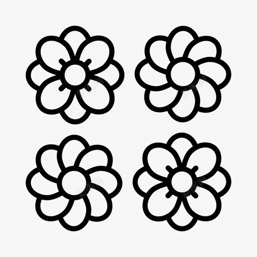 花花园春天图标svg_新图网 https://ixintu.com 春天 花 花园
