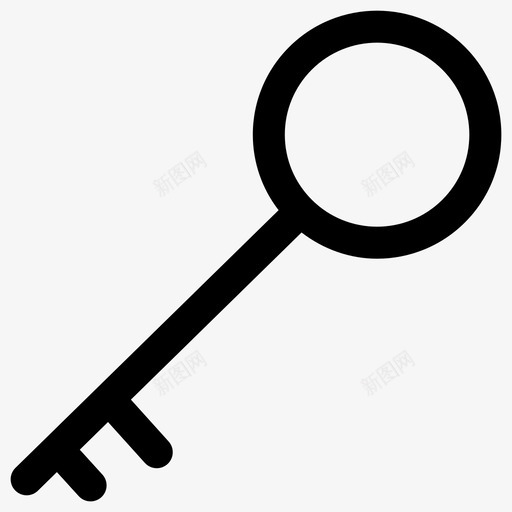 钥匙账户锁图标svg_新图网 https://ixintu.com 保护 账户 钥匙 锁