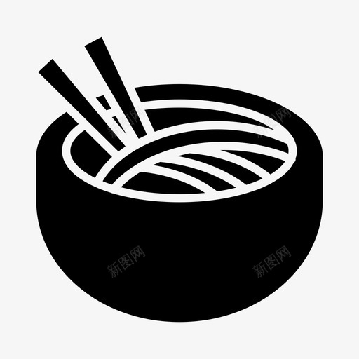 面条碗筷子图标svg_新图网 https://ixintu.com 碗 筷子 面条 食物