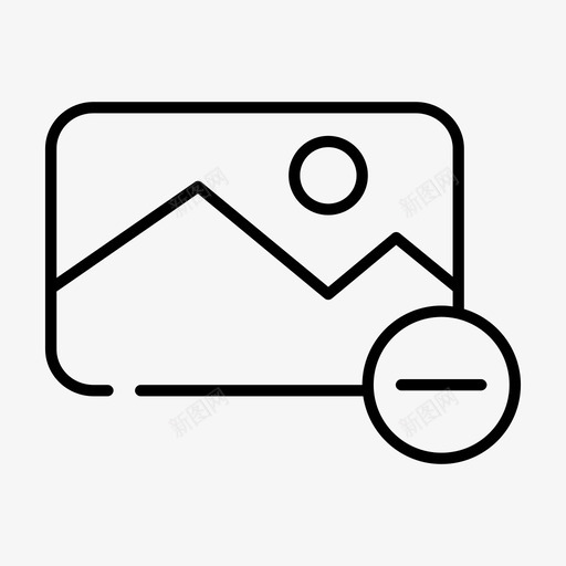 删除相框图标svg_新图网 https://ixintu.com thineo相机和图片 图片 图片删除 照片 相框