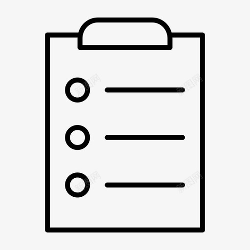 检查表剪辑剪贴板图标svg_新图网 https://ixintu.com 信息 剪贴板 剪辑 基本精简 检查表 注释