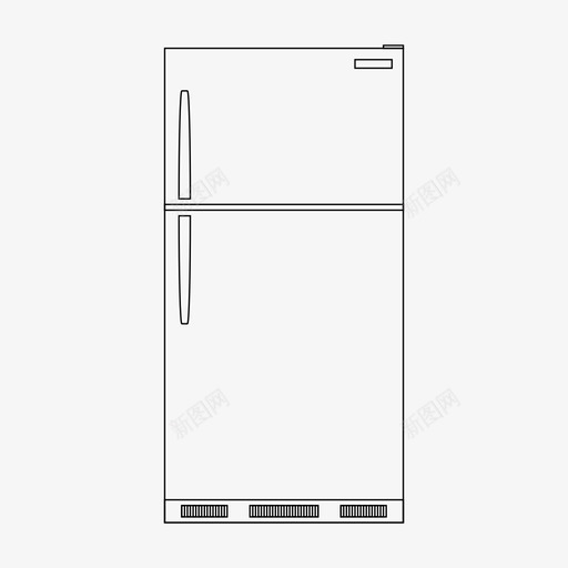 冰箱电器建筑图标svg_新图网 https://ixintu.com 冰箱 建筑 电器