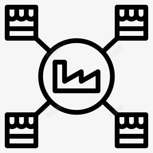配送工厂物流图标svg_新图网 https://ixintu.com 产品管理 工厂 物流 车间 配送