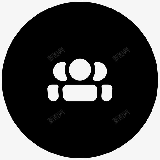 组联系人成员图标svg_新图网 https://ixintu.com 人员 团队 成员 用户 组 联系人
