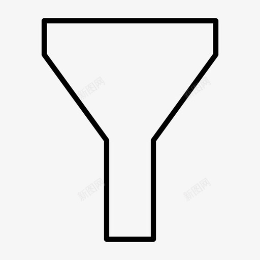 过滤器流量漏斗图标svg_新图网 https://ixintu.com 分类 基本 工具 流量 漏斗 过滤器