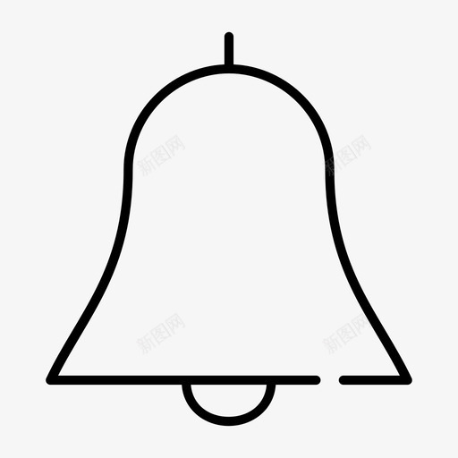 警铃叮当提醒图标svg_新图网 https://ixintu.com 叮当 响铃 必要的缝隙细 提醒 警铃