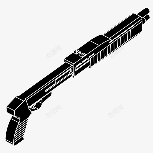 猎枪反击特警图标svg_新图网 https://ixintu.com 反击 战争 枪 武器 特警 猎枪