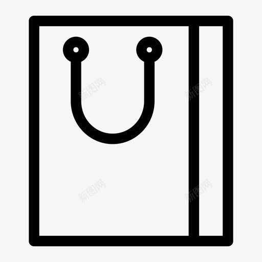 购物袋纸纸袋店图标svg_新图网 https://ixintu.com 纸 纸袋店 购物袋
