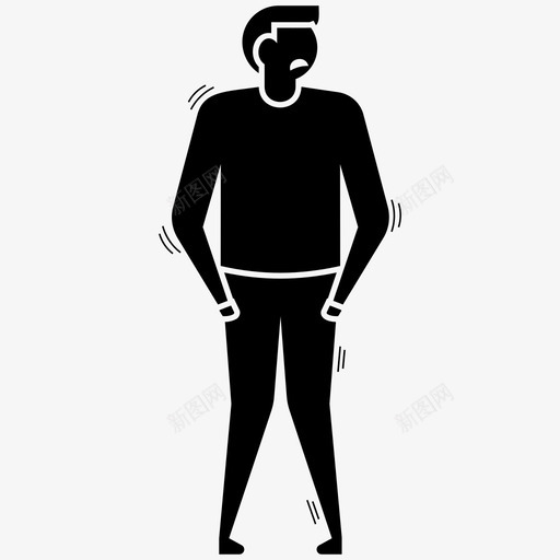 寒战关节痛膝关节痛图标svg_新图网 https://ixintu.com 人物插图 关节痛 寒战 男性患者 膝关节痛 骨质疏松症