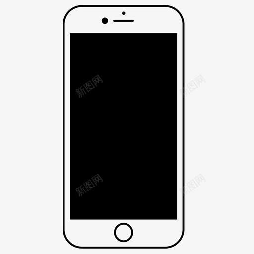 iphone苹果通讯图标svg_新图网 https://ixintu.com iphone 小工具 智能手机 苹果 苹果设备 通讯