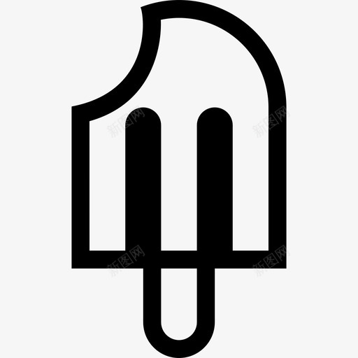 冰淇淋调色板冷冰棒图标svg_新图网 https://ixintu.com 冰棒 冰淇淋调色板 冷 简单线条