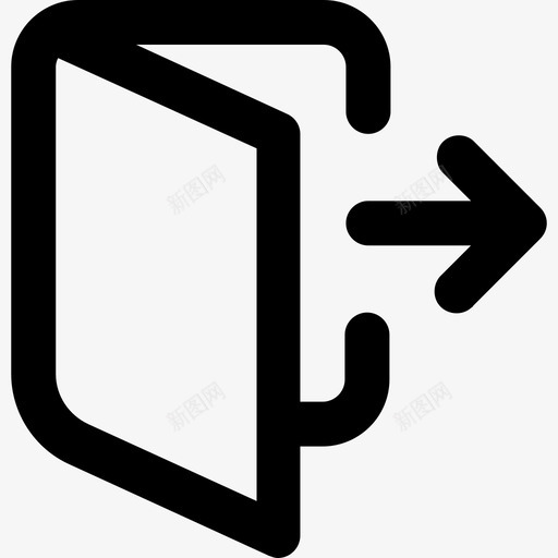 注销退出essentials行图标svg_新图网 https://ixintu.com essentials行 注销 退出