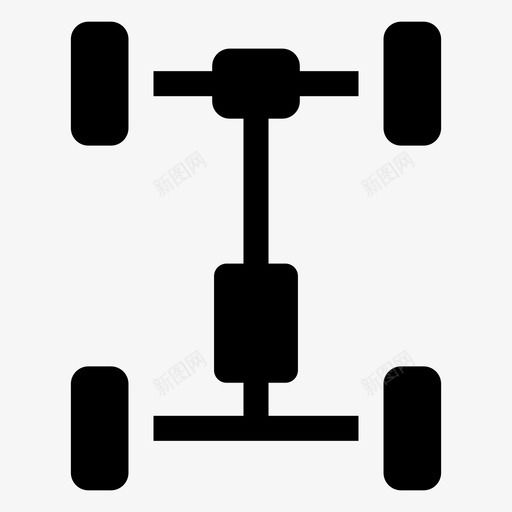 悬架车身汽车图标svg_新图网 https://ixintu.com 发动机 悬架 汽车 车架 车身