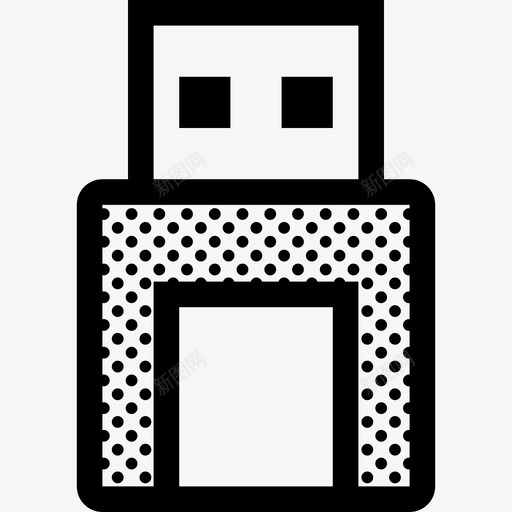 pendrive数据存储图标svg_新图网 https://ixintu.com pendrive usb 其他点 存储 数据