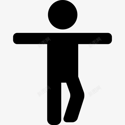 锻炼腿和手臂人动作的人图标svg_新图网 https://ixintu.com 人 动作的人 锻炼腿和手臂