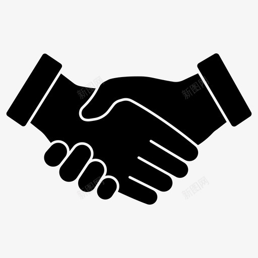 交易联盟合同图标svg_新图网 https://ixintu.com 交易 合同 握手 生意 联盟