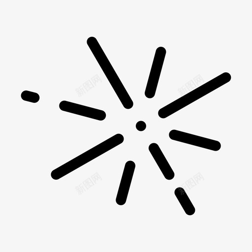 烟花新的聚会图标svg_新图网 https://ixintu.com 年 新的 烟花 聚会