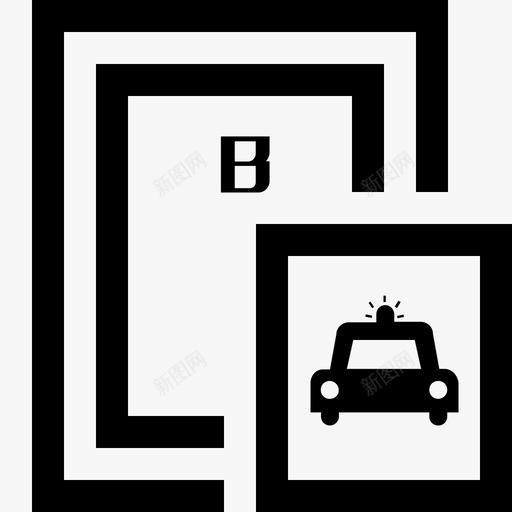 车行B门svg_新图网 https://ixintu.com 车行B门