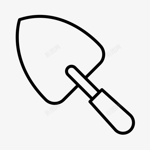 铁锹农业农场图标svg_新图网 https://ixintu.com 农业 农场 园艺 工具 铁锹