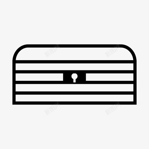 宝箱财宝保险箱图标svg_新图网 https://ixintu.com 保险箱 宝箱 财宝 财富