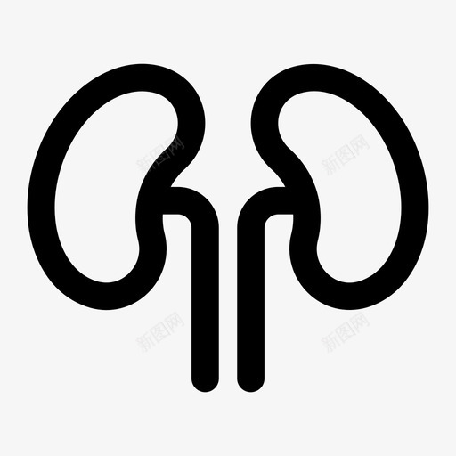 肾脏解剖学人体图标svg_新图网 https://ixintu.com jumpiconmedicalboldline 人体 器官 肾脏 解剖学