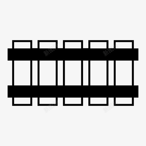 篱笆栅栏花园图标svg_新图网 https://ixintu.com 栅栏 树篱 篱笆 篱笆填充物 花园