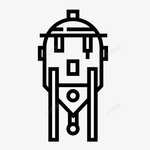 锥形发酵罐啤酒酿造图标svg_新图网 https://ixintu.com 啤酒 酒吧 酿造 锥形发酵罐