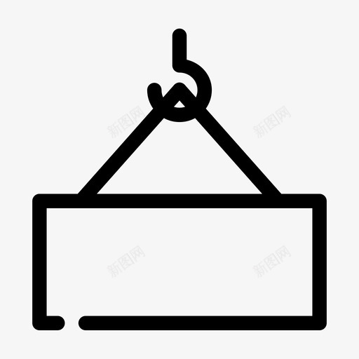 起重机货物建筑图标svg_新图网 https://ixintu.com 建筑 物流 航运 货物 起重机