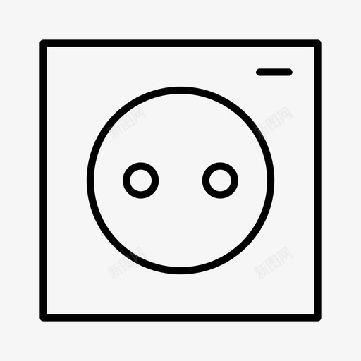 插头连接器电气图标svg_新图网 https://ixintu.com 插头 电气 电源 能源 薄工具 连接器
