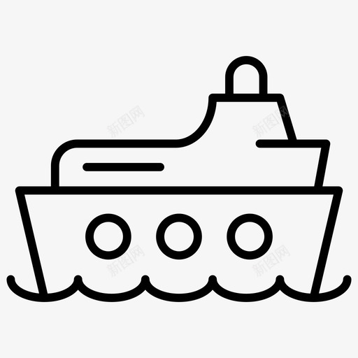 船游船夏日清淡图标svg_新图网 https://ixintu.com 夏日清淡 游船 船