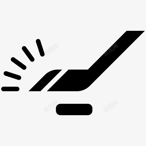 冰球游戏运动图标svg_新图网 https://ixintu.com 冬奥会 冬季 冰球 棍棒 游戏 运动