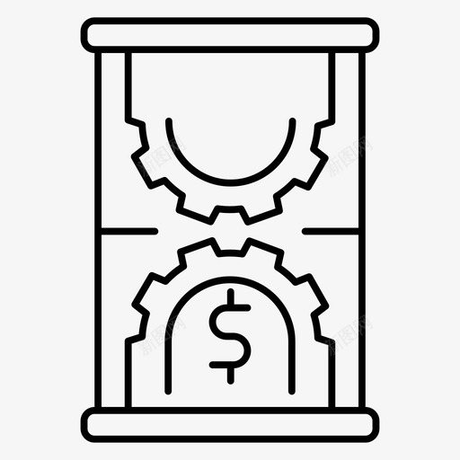 时间效率分析沙漏图标svg_新图网 https://ixintu.com 分析 分析和投资 投资 时间效率 沙漏 计时器