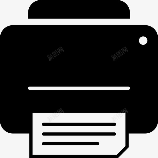 带文档设备和小工具的打印机图标svg_新图网 https://ixintu.com 带文档 设备和小工具的打印机