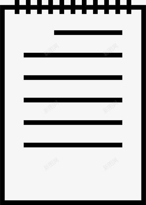 便笺记事本纸张图标svg_新图网 https://ixintu.com 书写 便笺 笔记 纸张 记事本