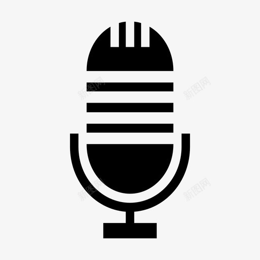 麦克风表演歌手图标svg_新图网 https://ixintu.com 歌手 表演 麦克风 麦克风歌手