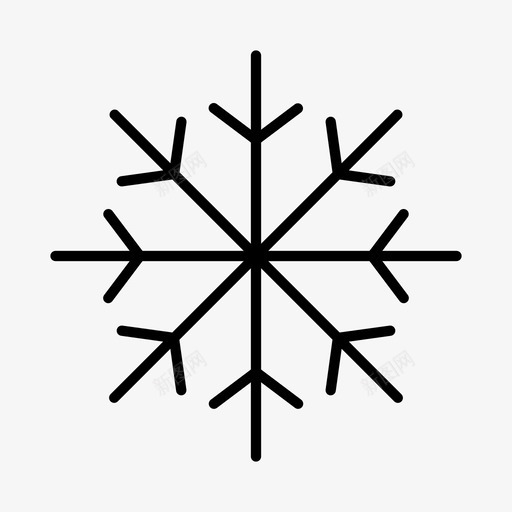 雪花冰冬天图标svg_新图网 https://ixintu.com 冬天 冰 冰技能 大自然的偶像 雪花