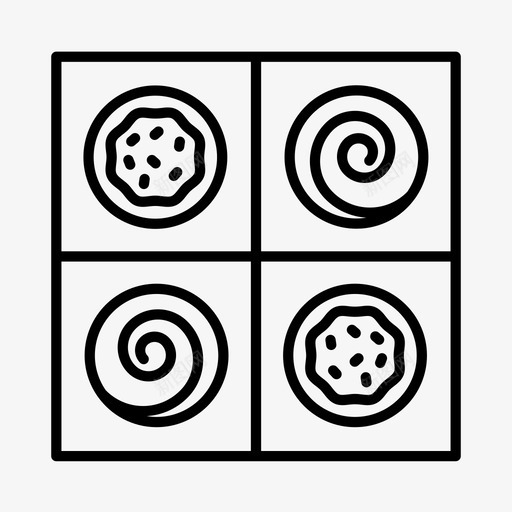 糕点糖果肉桂卷图标svg_新图网 https://ixintu.com 甜点 糕点 糖果 肉桂卷 食物