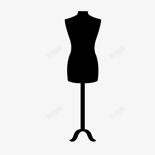 服装造型裁缝假人图标svg_新图网 https://ixintu.com 假人 服装造型 裁缝