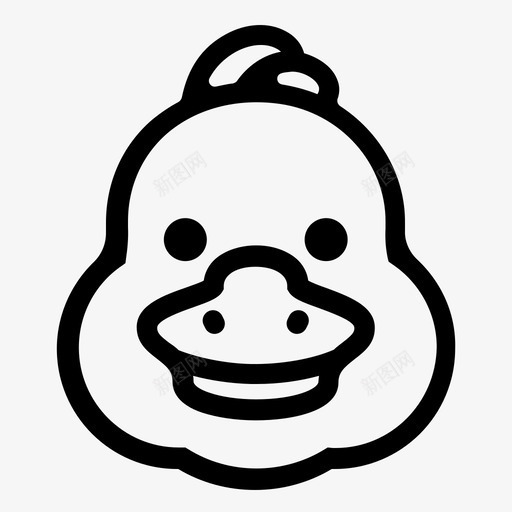 小鸭脸丑小鸭小鸭图标svg_新图网 https://ixintu.com 丑小鸭 小鸭 小鸭脸