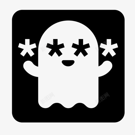 鬼密码电脑互联网图标svg_新图网 https://ixintu.com 互联网 电脑 解锁 鬼密码