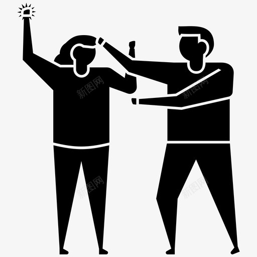 暴力夫妻打架家庭暴力图标svg_新图网 https://ixintu.com 人物插图 夫妻打架 家庭暴力 暴力