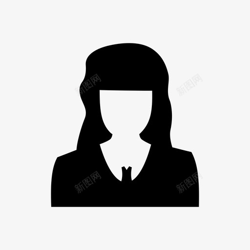 女性化身女商人图标svg_新图网 https://ixintu.com 人物 化身 女人和其他化身 女商人 女士 女性 男人