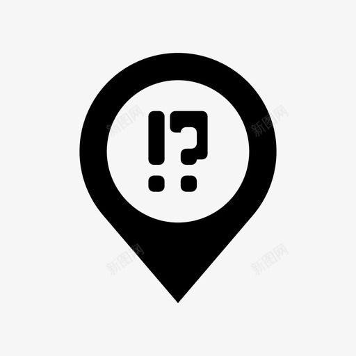 有趣的地方地点图标svg_新图网 https://ixintu.com 地点 有趣的地方